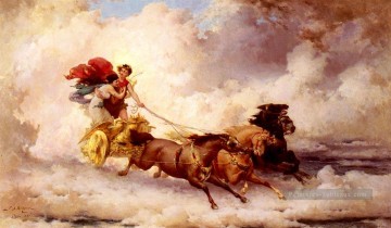 Apollon enlevant Cyrène Frederick Arthur Bridgman Peinture à l'huile